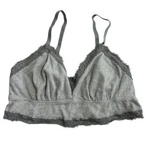 Aerie grey lace bra